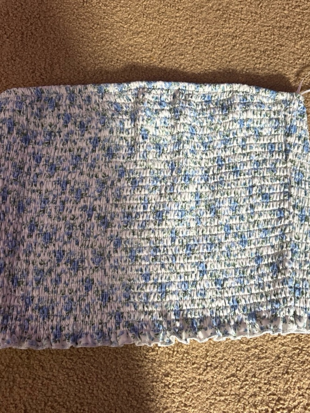 Blue Floral Women’s tube top
